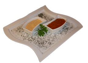 Маринад оранжевого цвета с травами. Мягкий обволакивающий сметанный вкус